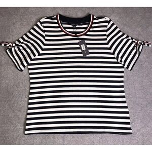 NEW Tommy Hilfiger Women's X-Large Navy Red White American Folk XL Top